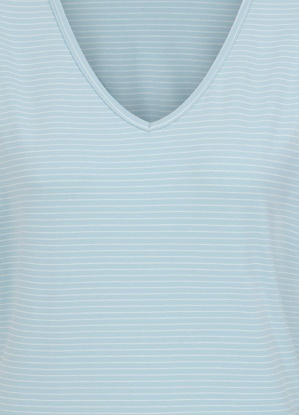 Alice Collins Perfect Striped V-Neck T-Shirt